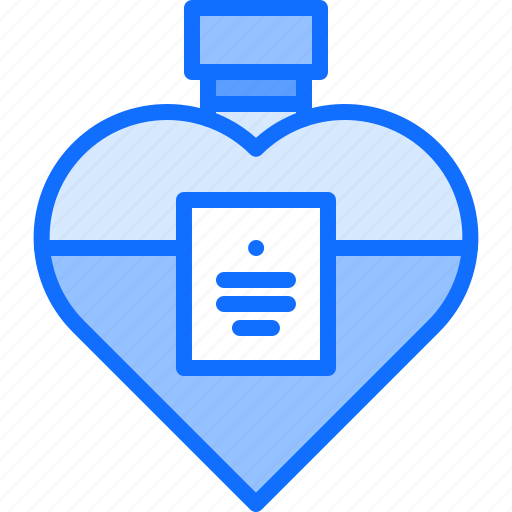 Love, potion, bottle, heart, fortune, teller, telling icon - Download on Iconfinder