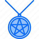 pentagram, star, medallion, fortune, teller, telling, magic, esotericism