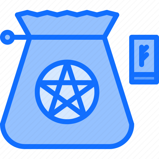 Rune, runes, scandinavian, bag, fortune, teller, telling icon - Download on Iconfinder