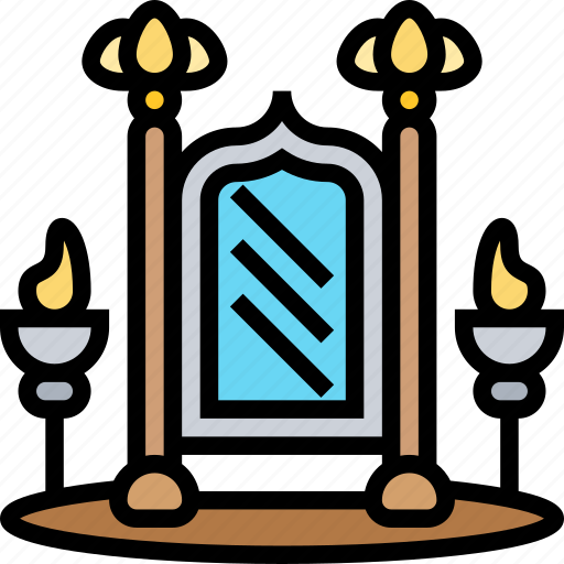 Mirror, magic, reflection, mysterious, antique icon - Download on Iconfinder