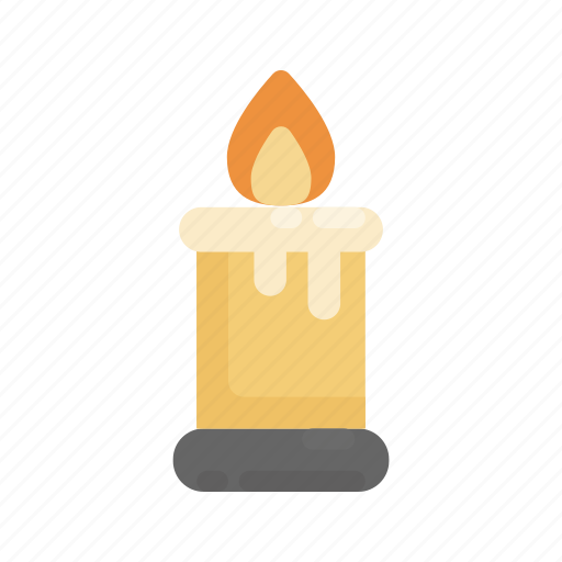 Candle, decoration, illumination, light, miscellaneous, ornamental icon - Download on Iconfinder