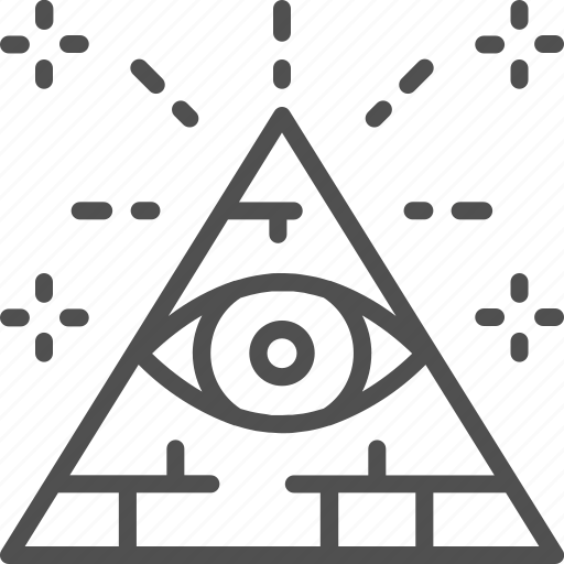 Eye, fantasy, pyramid, seeing, triangle icon - Download on Iconfinder