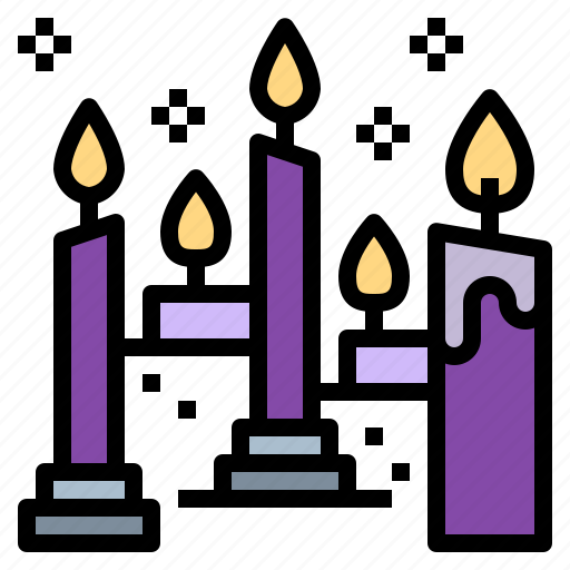 Burning, candles, flame, light icon - Download on Iconfinder