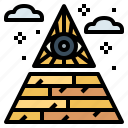 eye, illuminati, pyramid, triangle