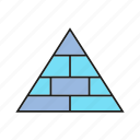 chart, data, diagram, pyramid 