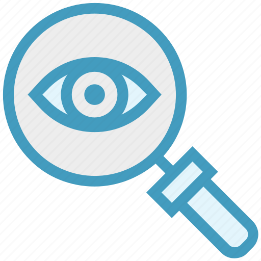 Eye, find, glass, magnifier, magnifying glass, search, zoom icon - Download on Iconfinder