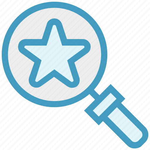 Find, glass, magnifier, magnifying glass, search, star, zoom icon - Download on Iconfinder