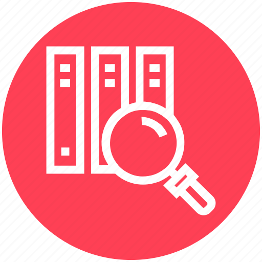 Files, find, glass, magnifier, magnifying glass, search, zoom icon - Download on Iconfinder