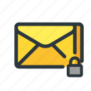 email, encrypted, locked, mail, newsletter, protected, secured