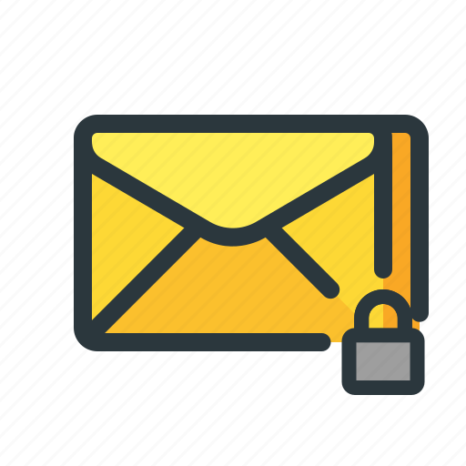 Email, encrypted, locked, mail, newsletter, protected, secured icon - Download on Iconfinder