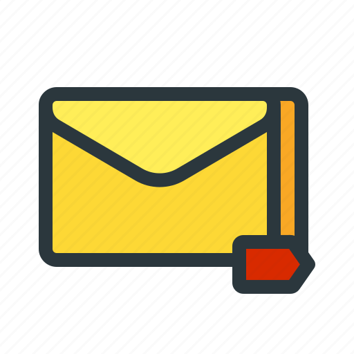 Email, important, labeled, mail, newsletter, tag, tagged icon - Download on Iconfinder