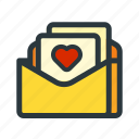 card, favorite, greeting, heart, letter, love, mail