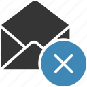 cancel, email, envelope, letter, mail, message icon