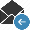email, envelope, letter, mail, message icon, reply