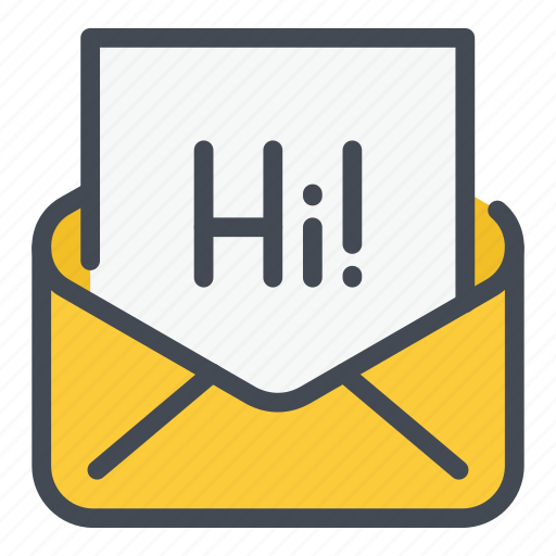 Chat, email, hi, letter, mail, message, text icon - Download on Iconfinder