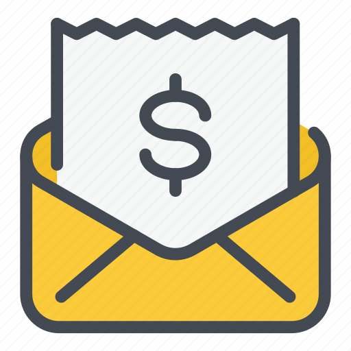 Dollar, email, invoice, mail, message, money, salary icon - Download on Iconfinder
