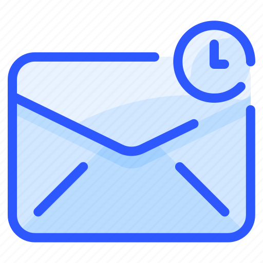 Clock, envelope, leter, mail, message, schedule icon - Download on Iconfinder