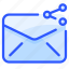 envelope, letter, mail, message, share 