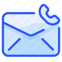 contact, envelope, letter, mail, message, phone