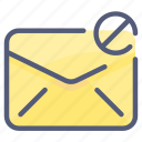block, envelope, letter, mail, message, spam 