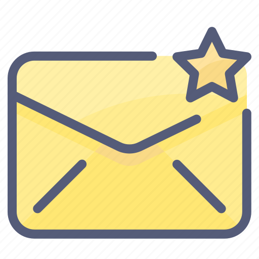 Envelope, letter, mail, message, star icon - Download on Iconfinder