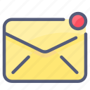 envelope, letter, mail, message, notification 