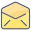 envelope, letter, mail, open 