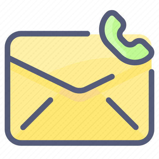 Contact, envelope, letter, mail, message, phone icon - Download on Iconfinder