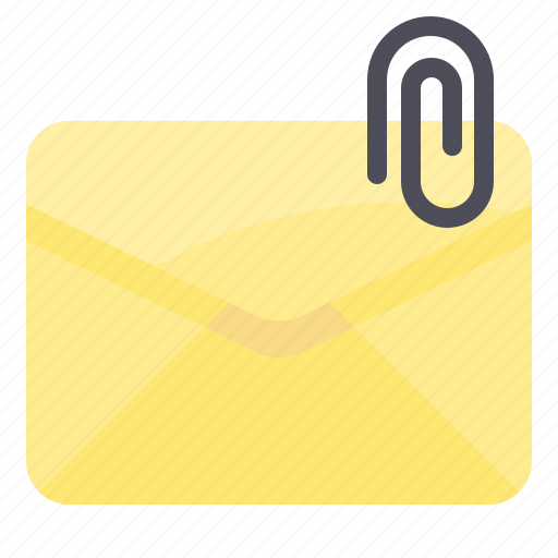 Attachment, clip, envelope, letter, mail, message icon - Download on Iconfinder
