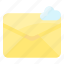 cloud, data, envelope, letter, mail, message 