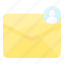 envelope, letter, mail, message, profile, user 