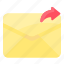 envelope, forward, letter, mail, message, resend 