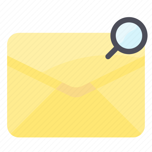Envelope, glass, letter, magnifying, mail, message, search icon - Download on Iconfinder