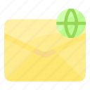 envelope, letter, mail, message, web 