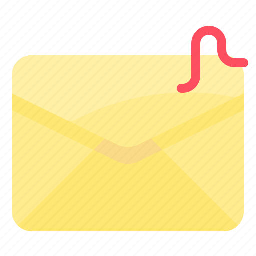 Envelope, letter, mail, message, virus, worm icon - Download on Iconfinder