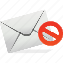 email, forbiden, logo, communication, interaction, mail