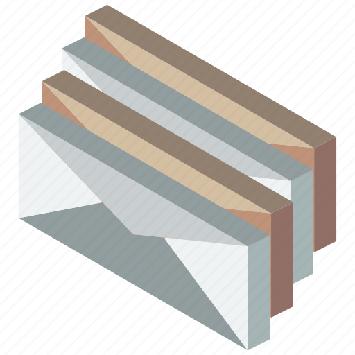 Group, iso, isometric, mail, post icon - Download on Iconfinder