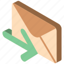 iso, isometric, mail, post, receive
