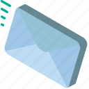 iso, isometric, mail, post, send