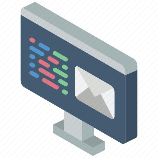 Post, email, isometric, mail, iso icon - Download on Iconfinder