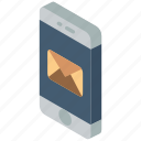 iso, isometric, mail, mobile, post