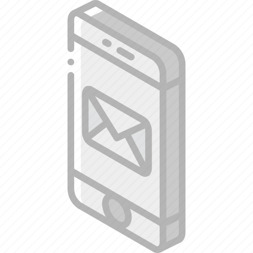Iso, isometric, mail, mobile, post icon - Download on Iconfinder