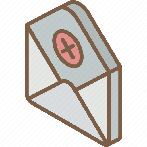 Delete, iso, isometric, mail, post icon - Download on Iconfinder