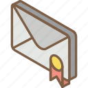 iso, isometric, mail, marked, post