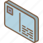 card, iso, isometric, mail, post 