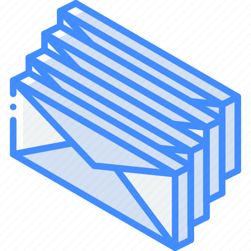 Group, iso, isometric, mail, post icon - Download on Iconfinder