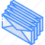 group, iso, isometric, mail, post 