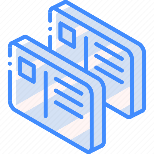 Cards, iso, isometric, mail, post icon - Download on Iconfinder