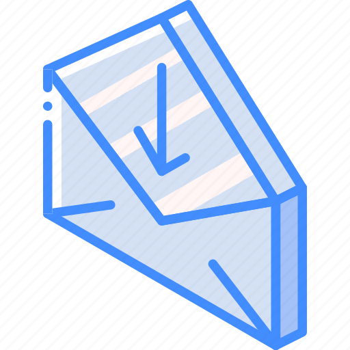 Download, iso, isometric, mail, post icon - Download on Iconfinder