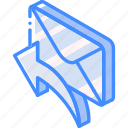 iso, isometric, mail, post, reply